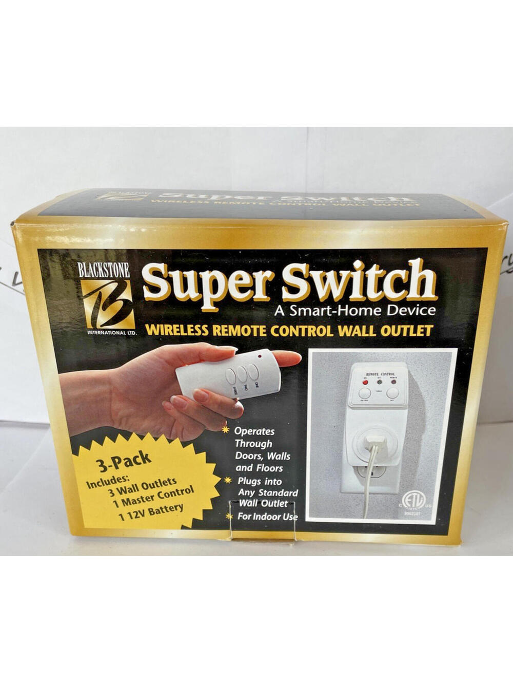Blackstone Int Super Switch Smart Home Device Wireless Control Wall Outlet